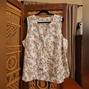 Van Heusen Cream XXL Floral Top